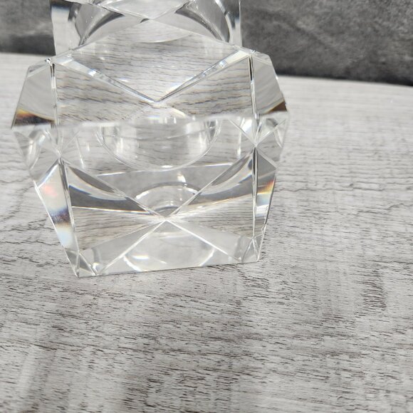 Oleg Cassini Crystal Votive Candle Holder with Signature - Picture 8 of 16